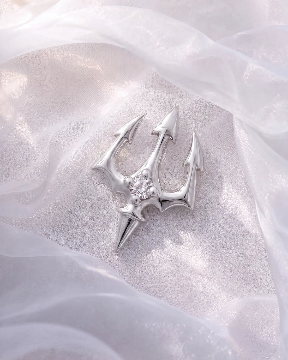 Abyssal Trident Flatback Stud