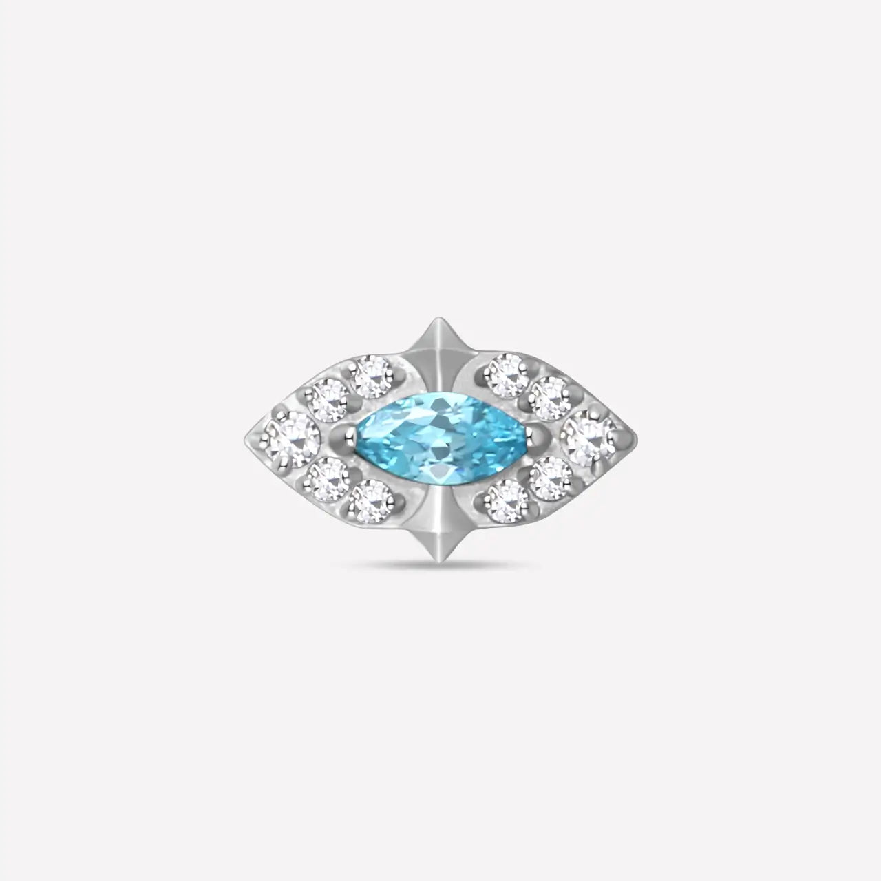 Evil Eye Halo Flatback Stud