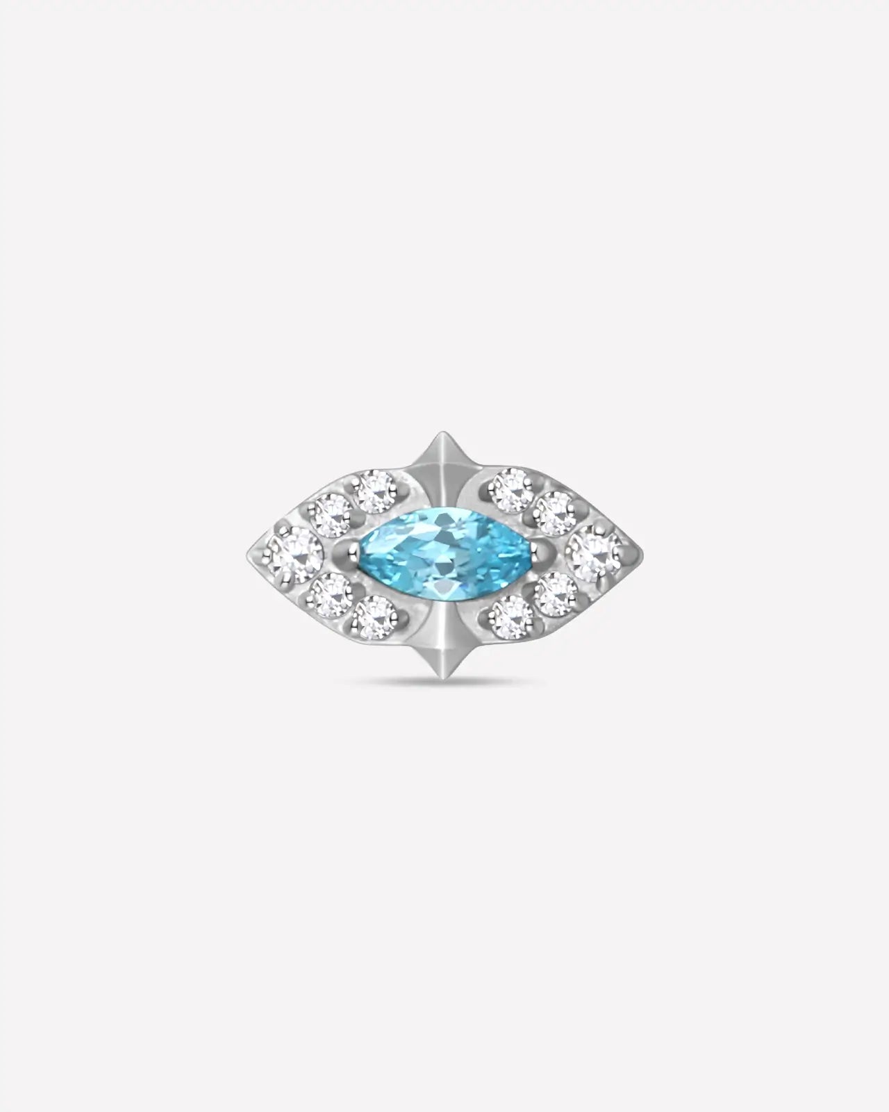 Evil Eye Halo Flatback Stud