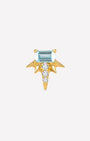 Baguette Rayburst Flatback Stud