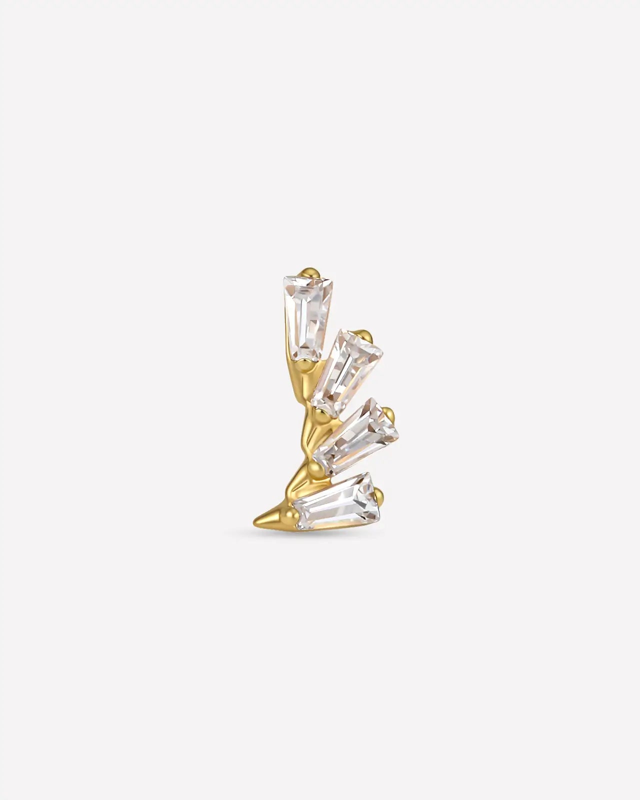 Cascading Marquise Branch Flatback Stud