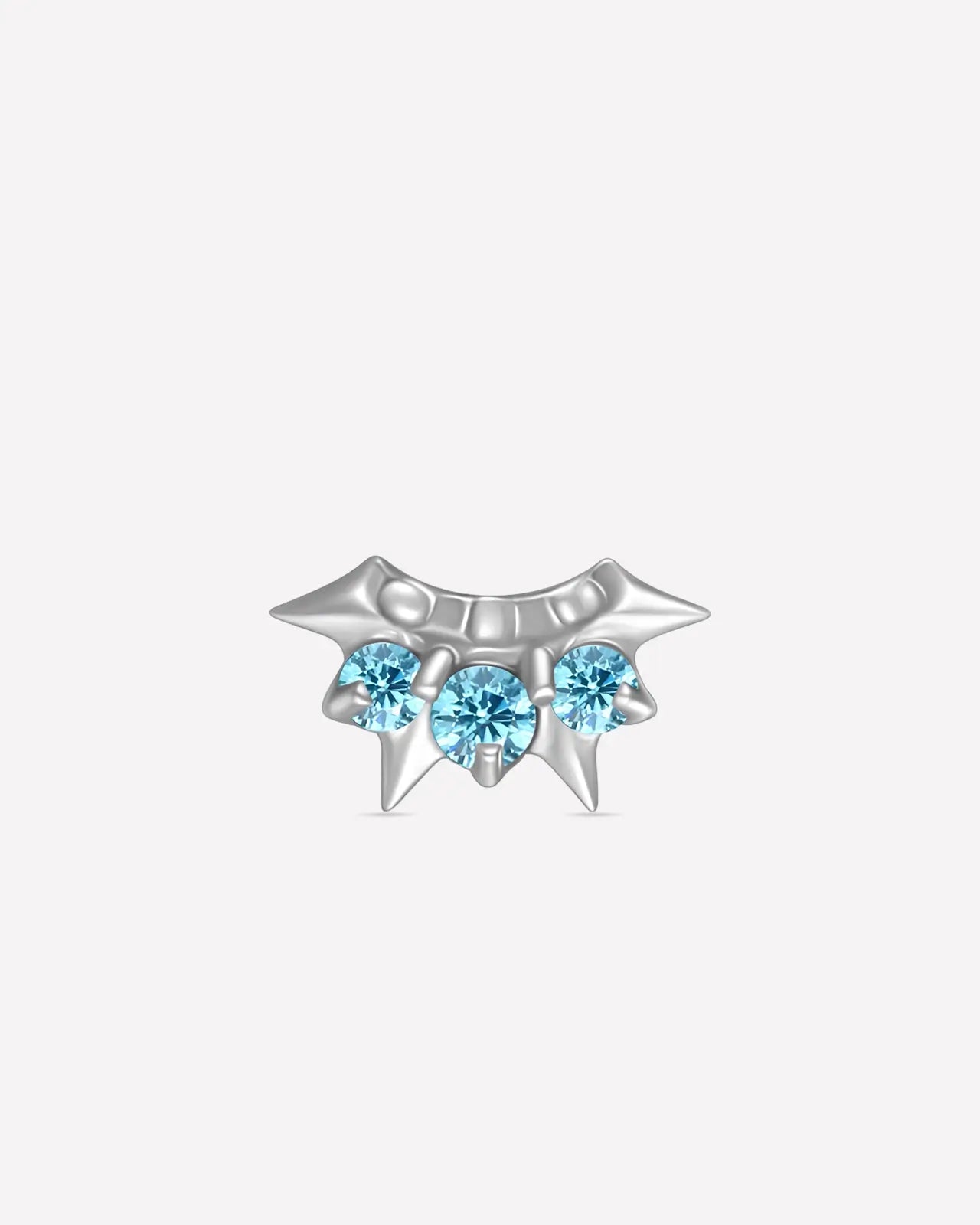 Tri-Stone Starburst Flatback Stud