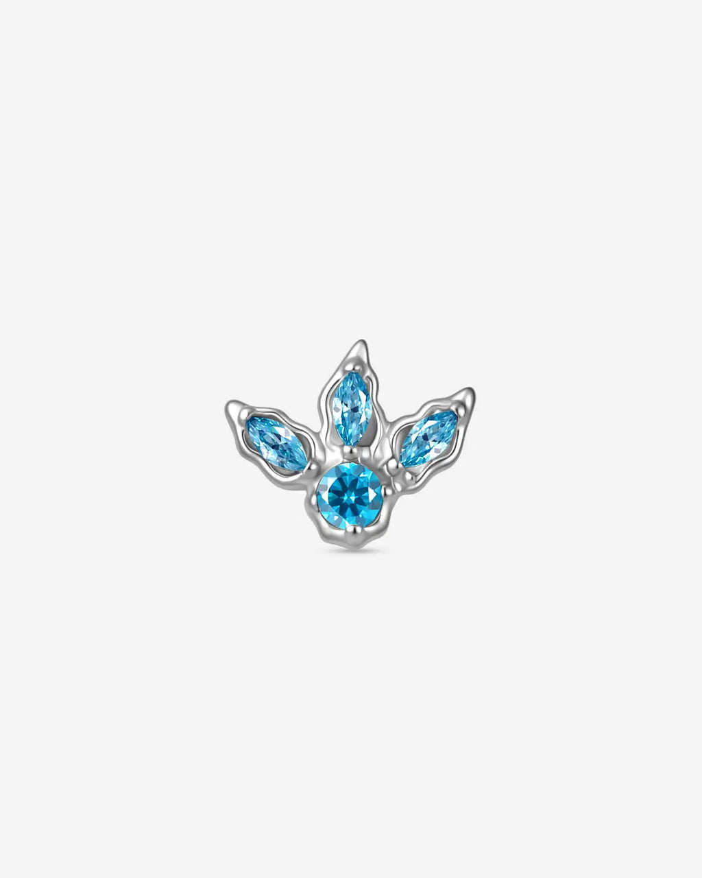 Bird Track Marquise Cluster Flatback Stud