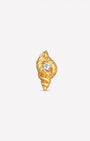 Azure Conch Shell Flatback Stud