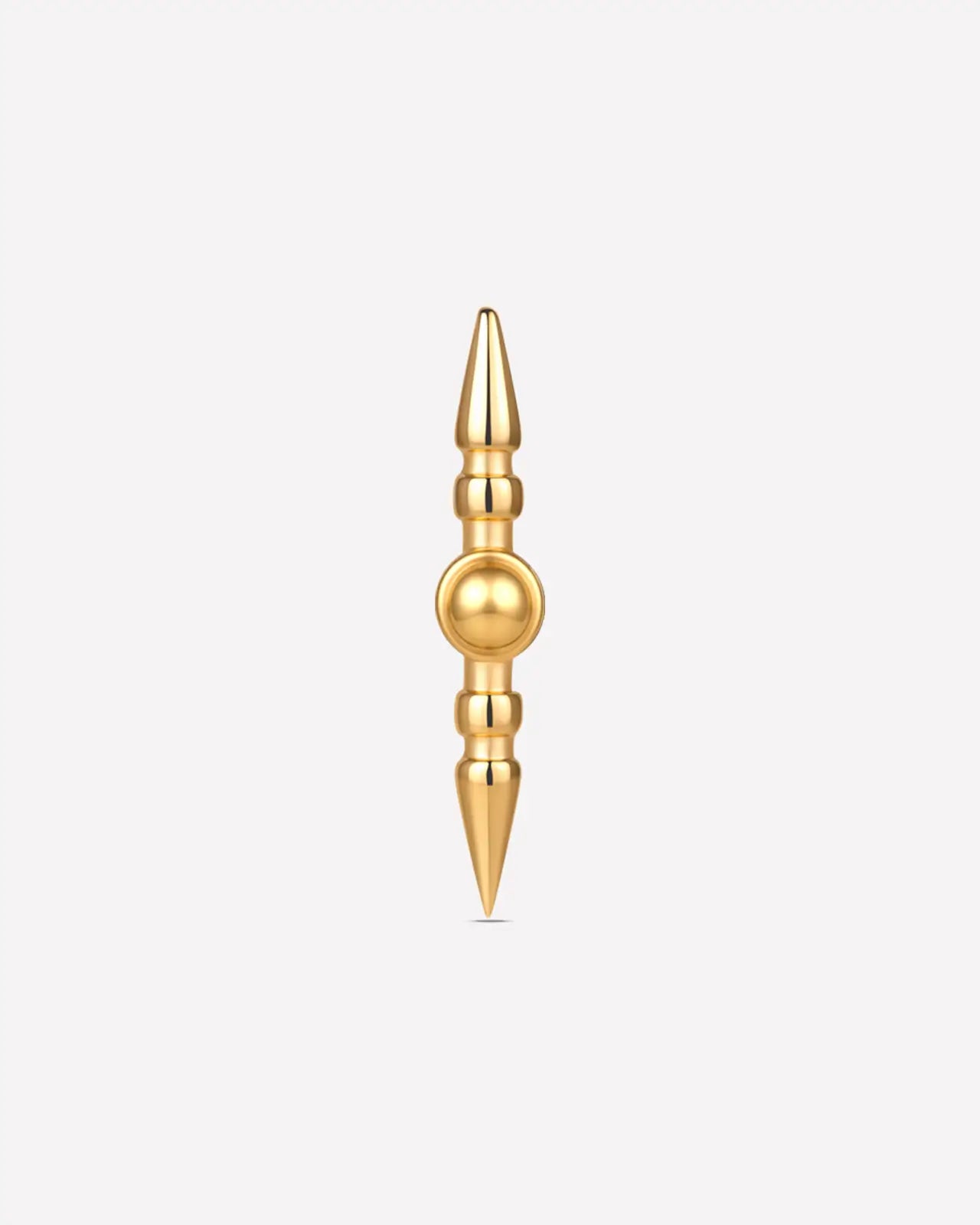 Sculpted Cone Bead Flatback Stud