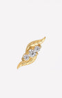 Flowing Flame Leaf Flatback Stud