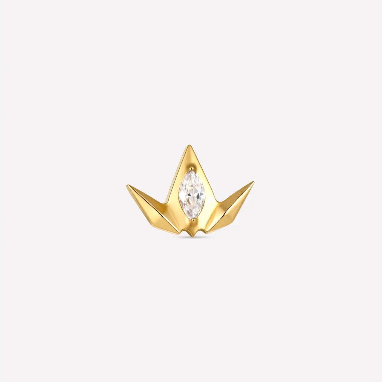 Imperial Oval Crown Flatback Stud