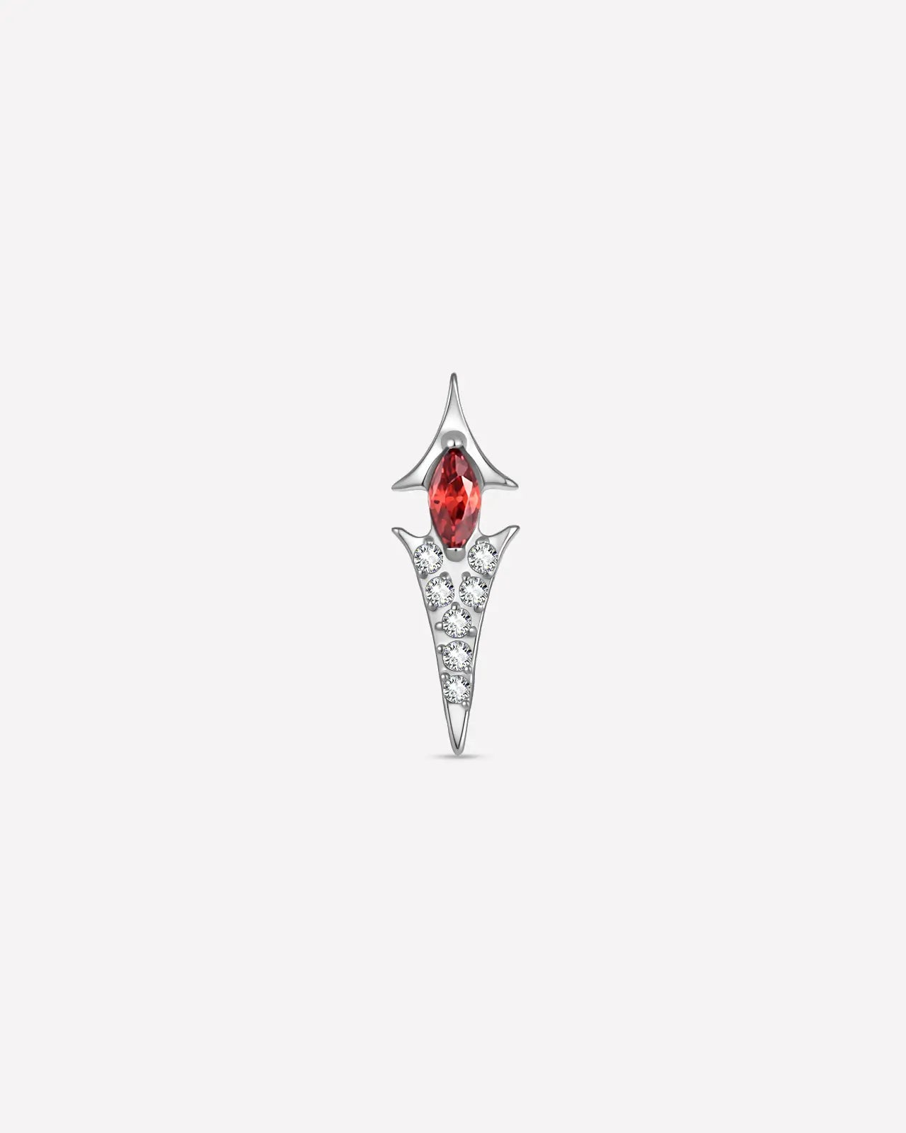 Marquise Spear Halo Flatback Stud