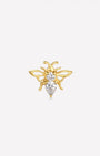 Jeweled Filigree Bee Flatback Stud