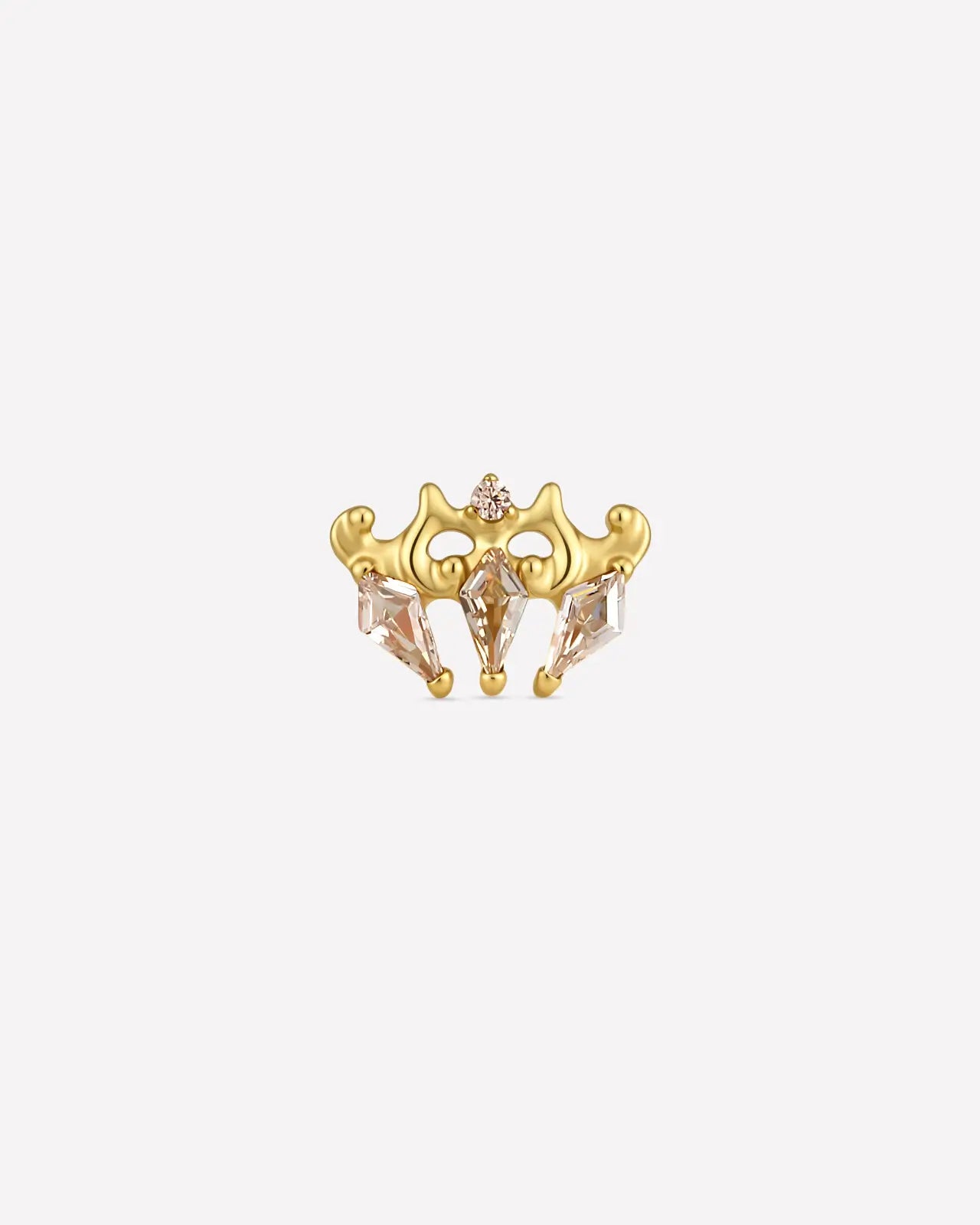 Ocean Crown Flatback Stud