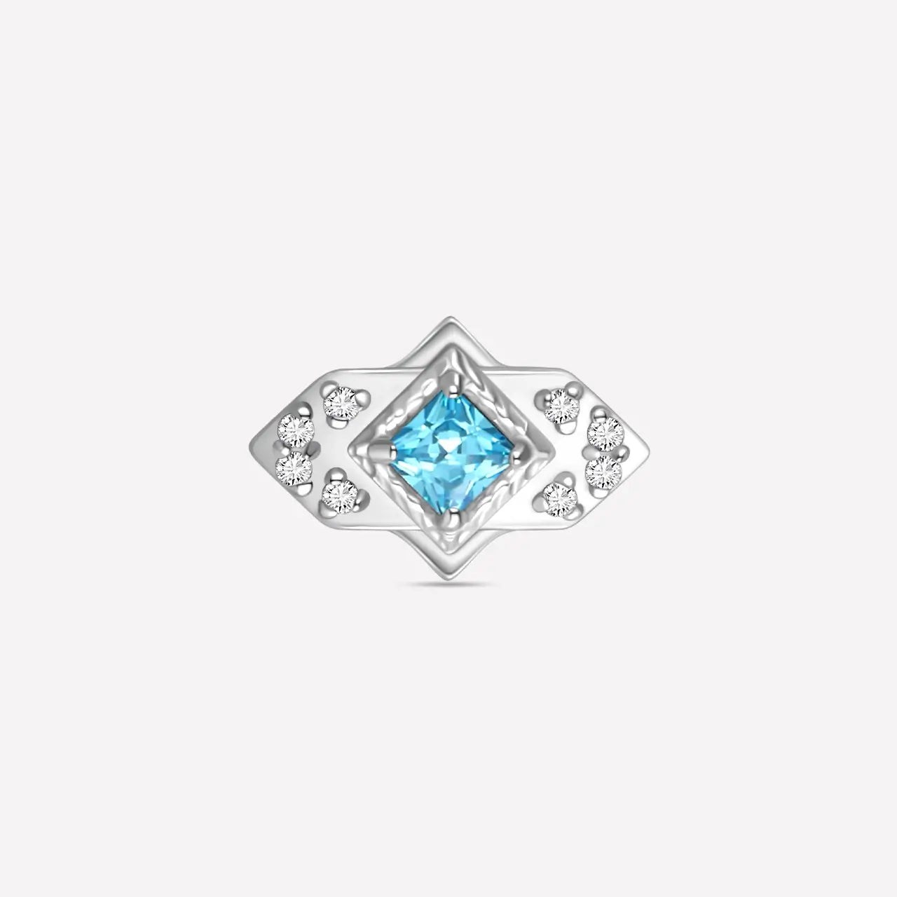 Diagonal Square Cluster Flatback Stud