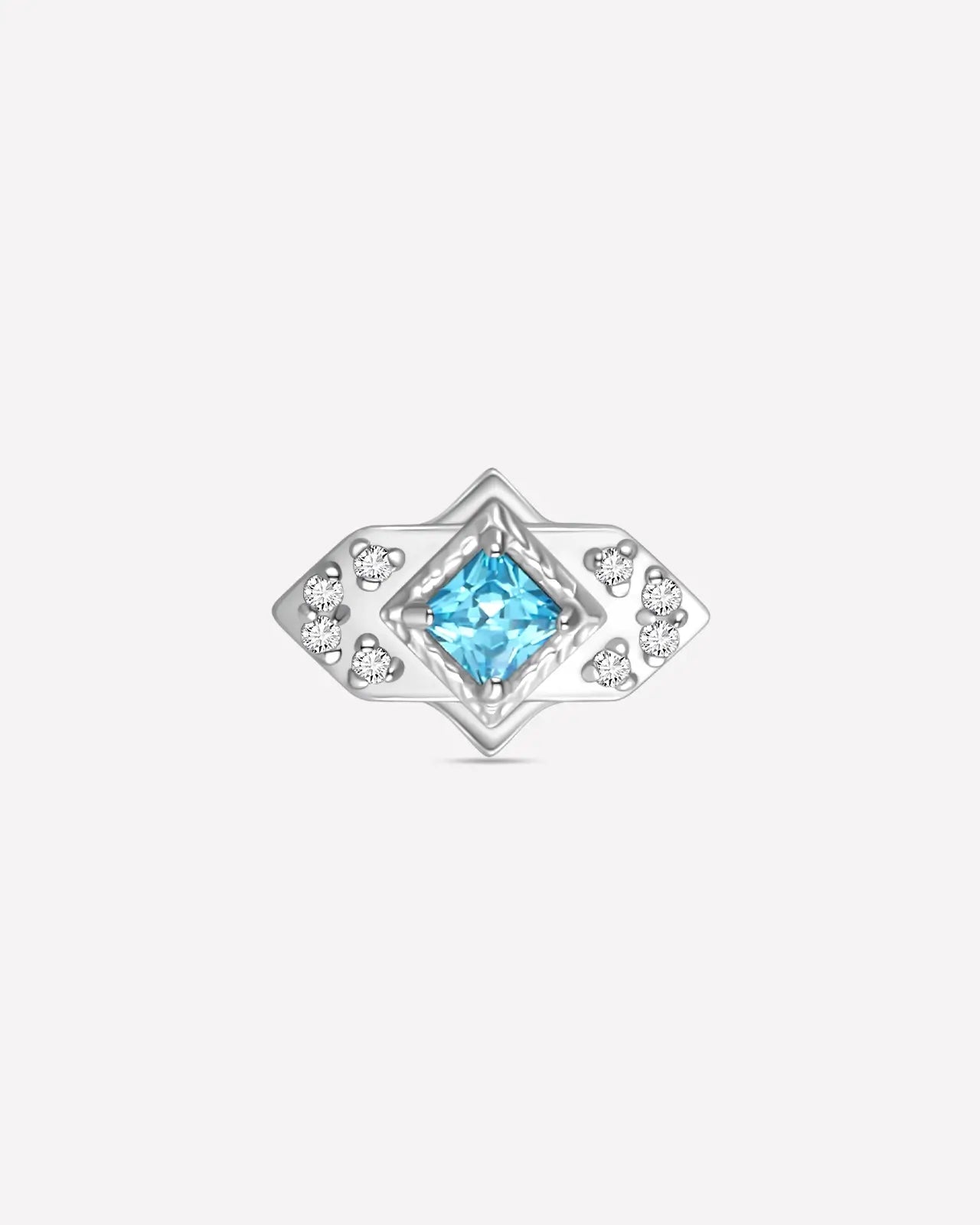 Diagonal Square Cluster Flatback Stud