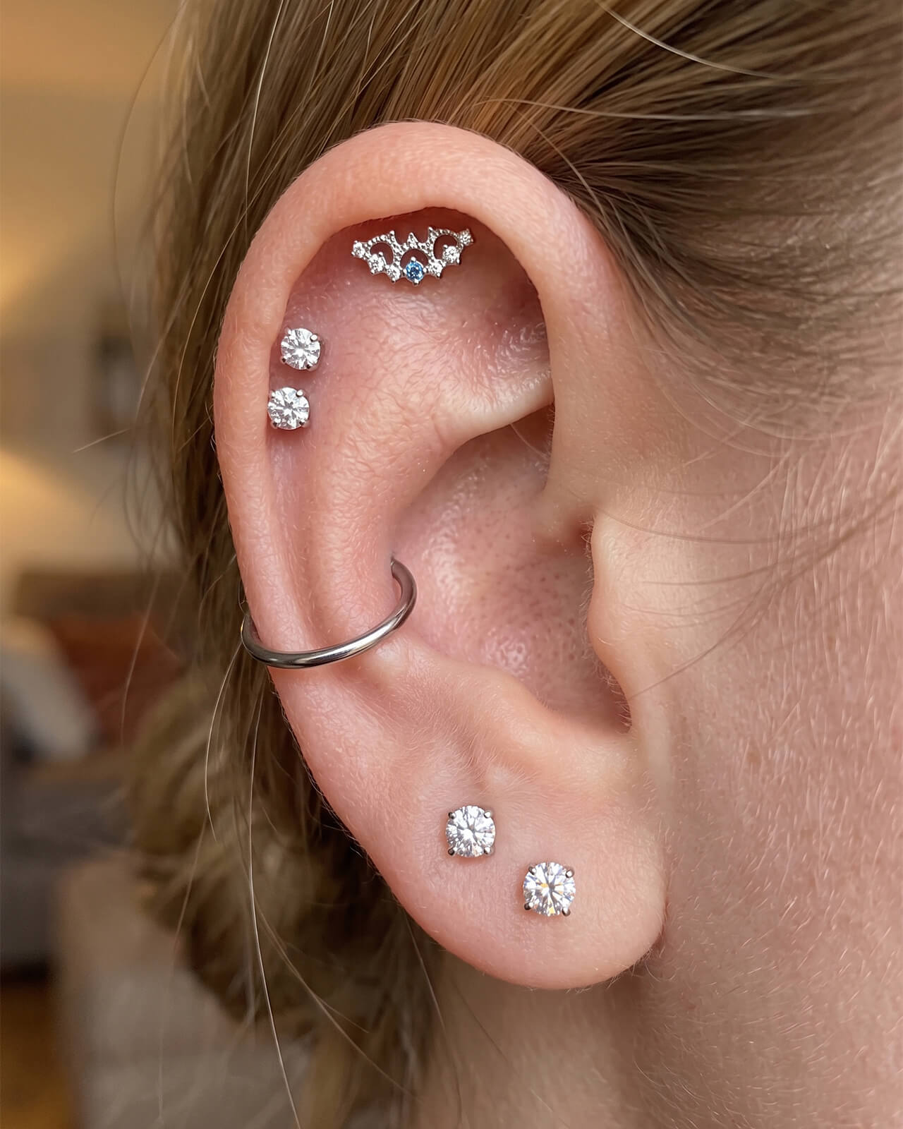 Nocturne Wings Flatback Stud