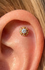 Radiant Blossom Flatback Stud