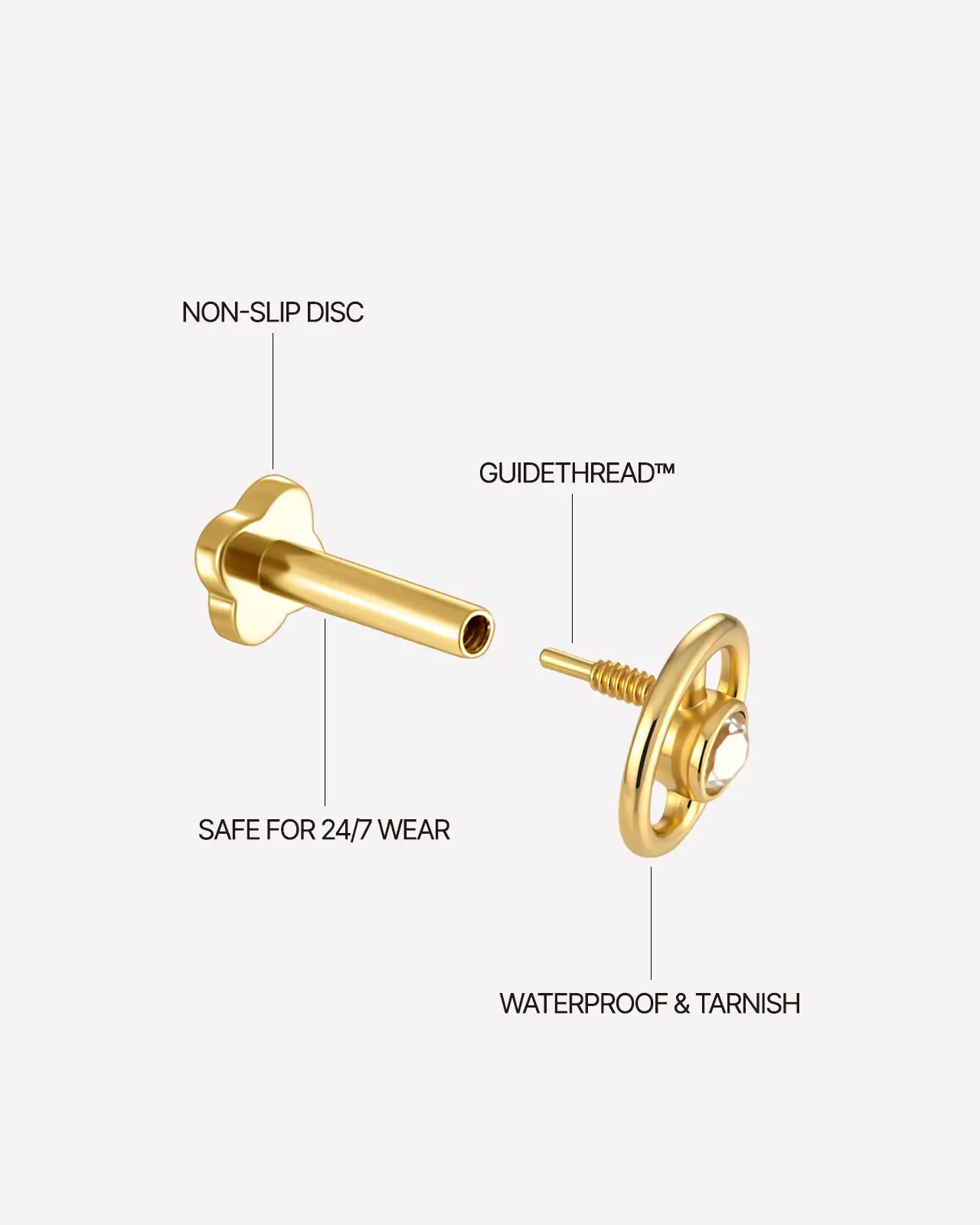 Orbit Halo Flatback Ohrstecker