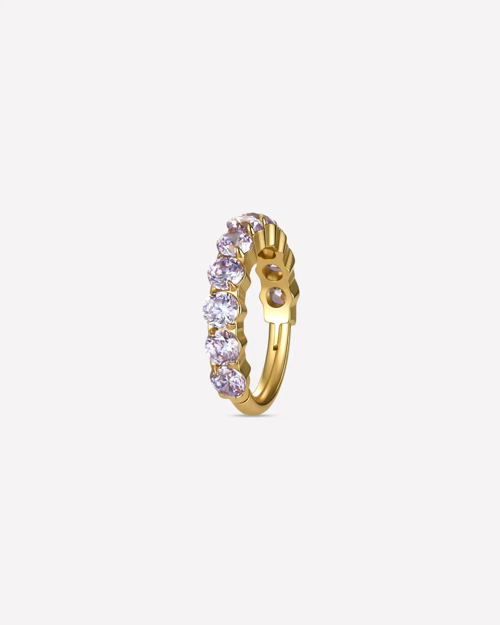 Half Pavé Eternity Clicker