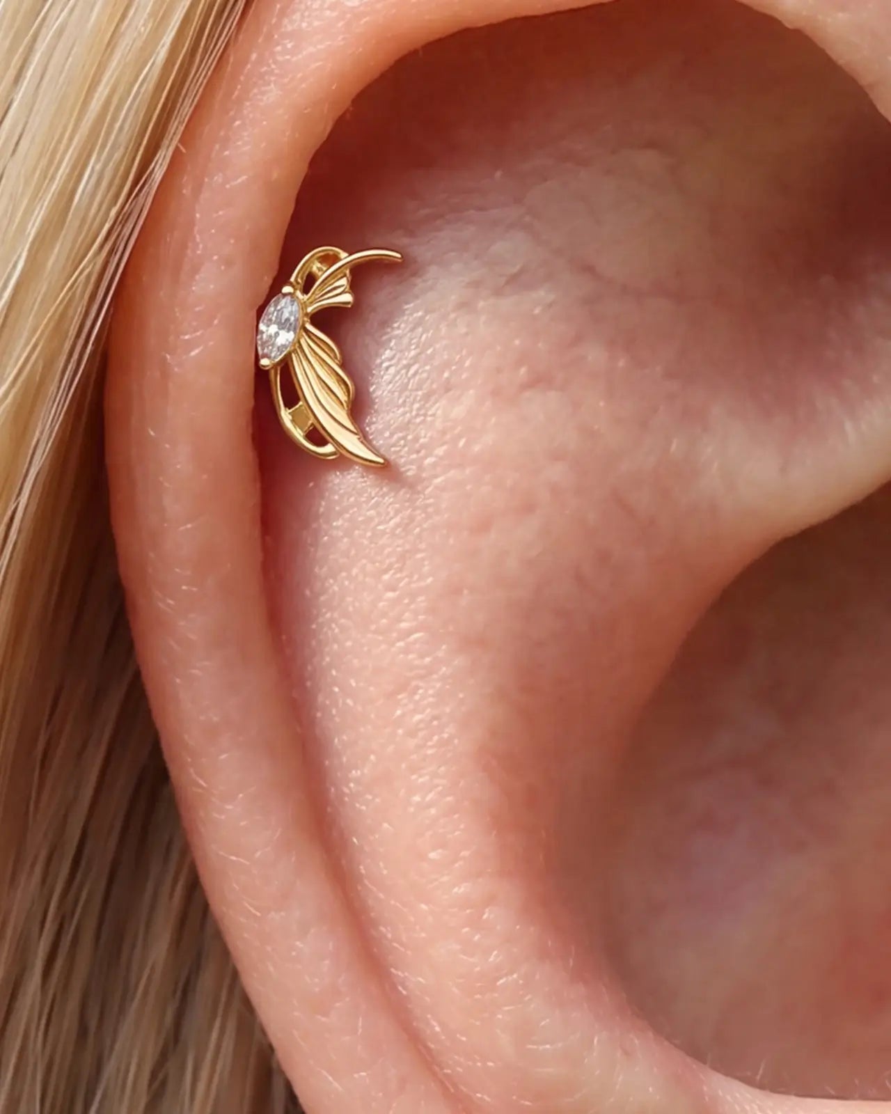 Arete plano de ala de hada