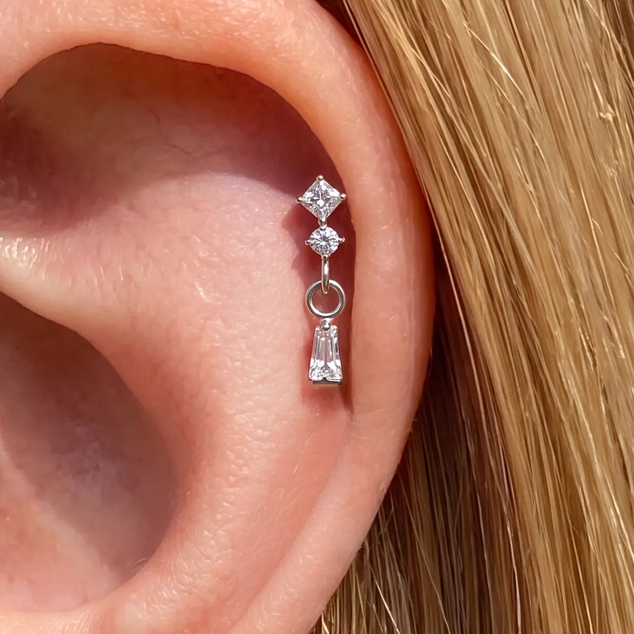 Prisma-Klang-Tropfen-Flatback-Stud