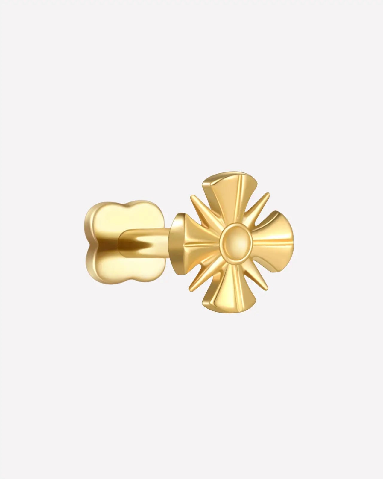 Sunburst Bloom Flatback Stud