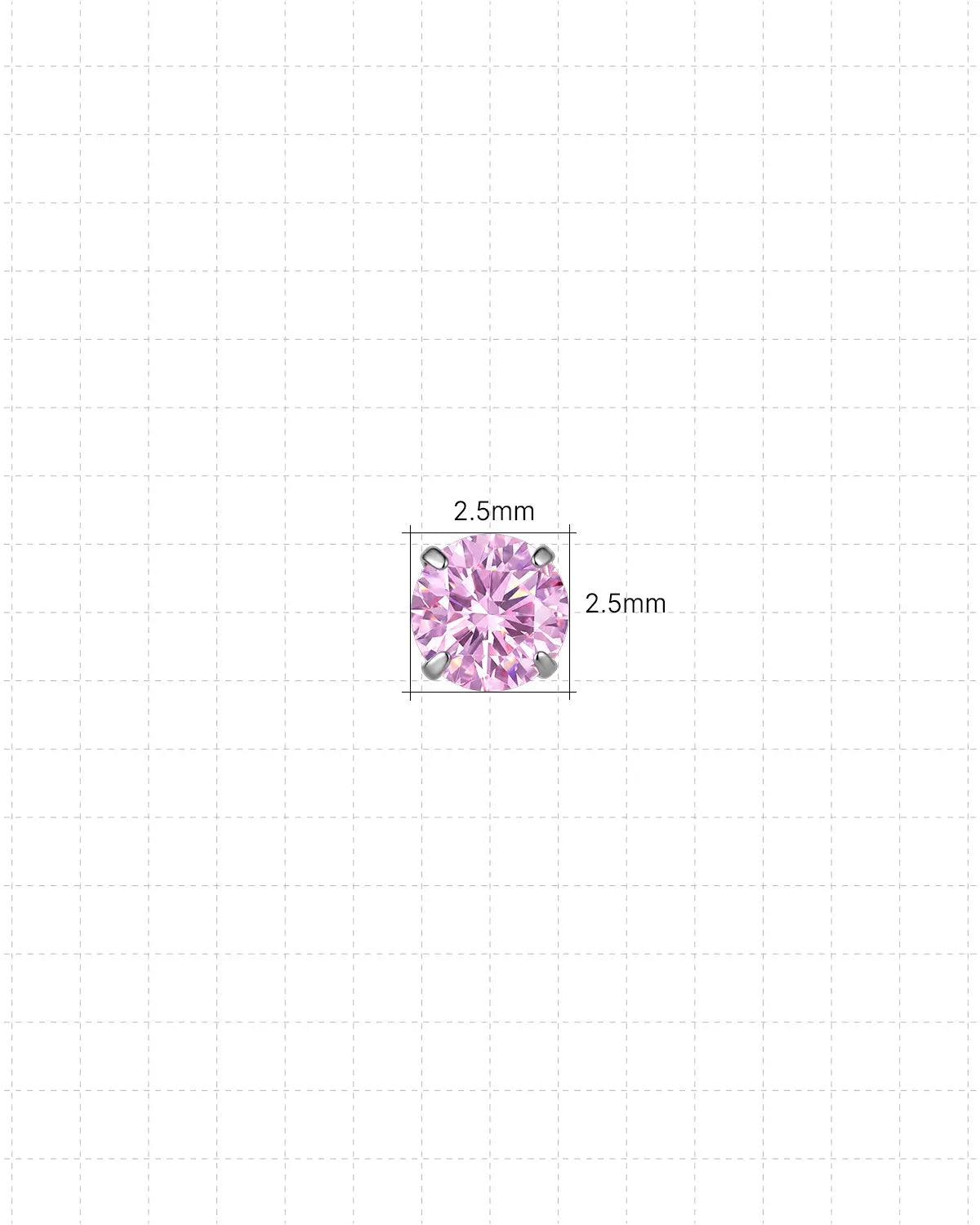 Brillanter Moissanit Solitaire Flatback Stud