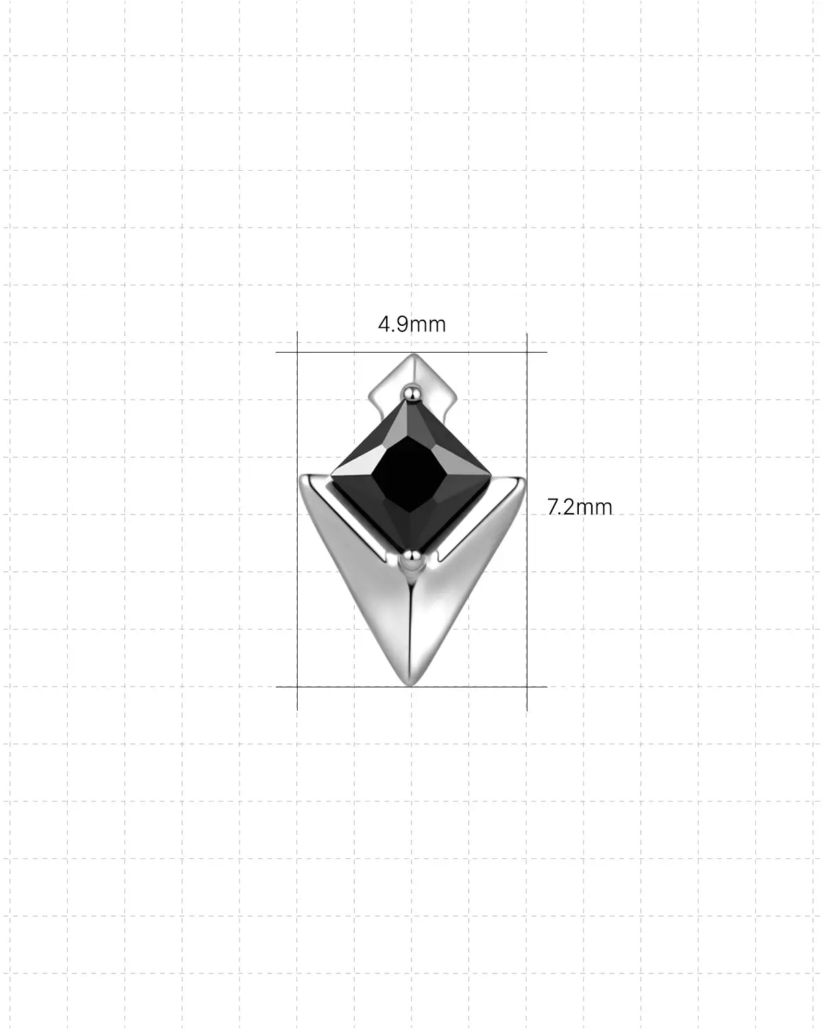 Arcane Core-Speer Flatback-Ohrstecker