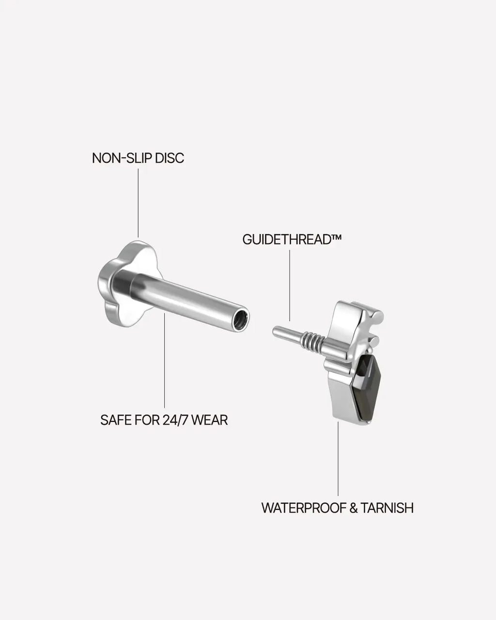 Iris Veil Flatback-Stecker