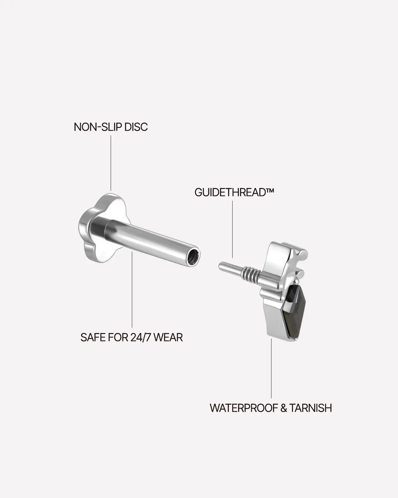 Iris Veil Flatback-Stecker