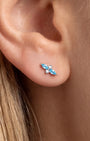 Marquise Duo Cluster Flatback Stud