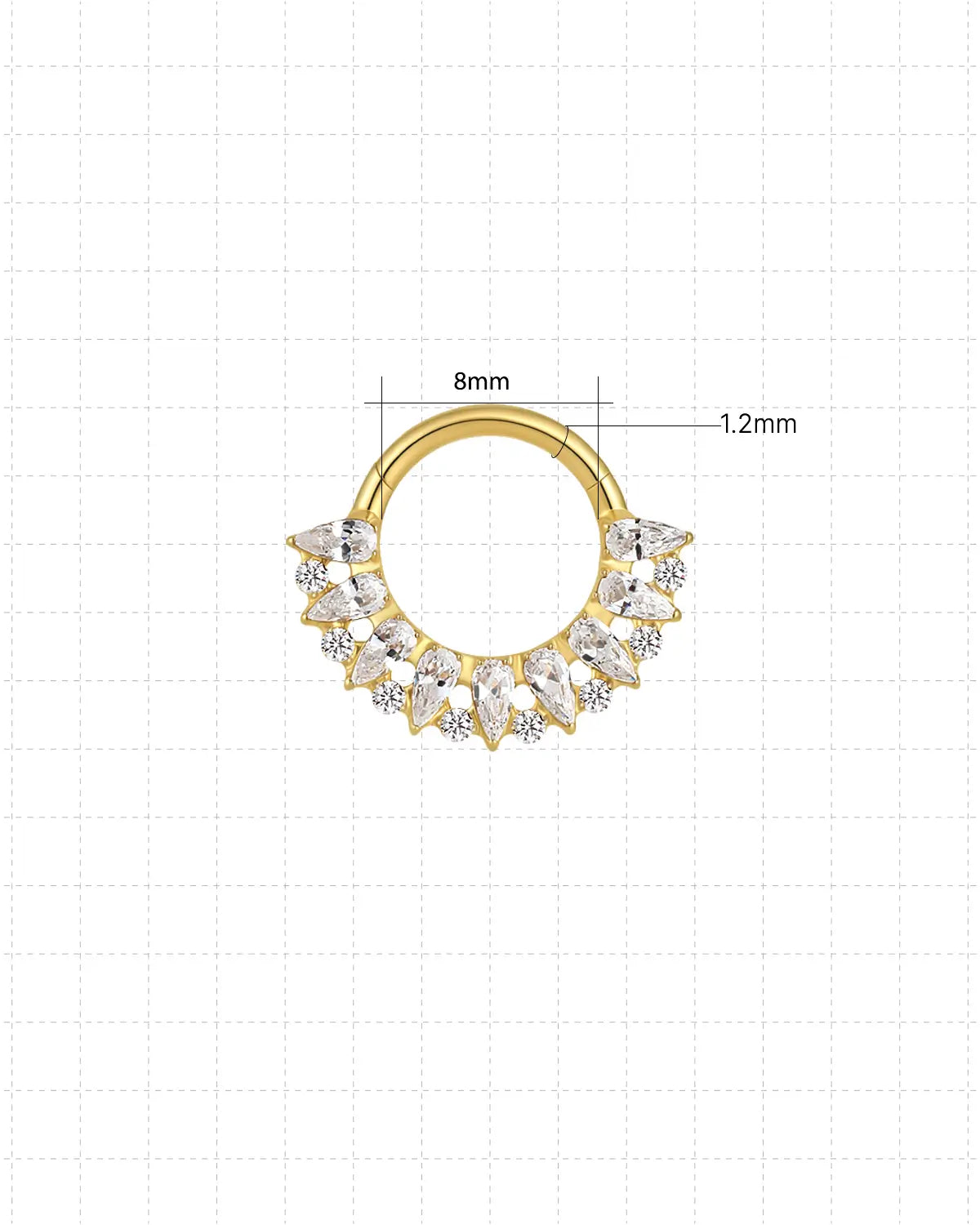 Half Halo Mixed-Cut Clicker