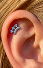 Elara Princess Trio Arc Flatback Stud