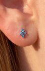 Marquise Leaf Cluster Flatback Stud