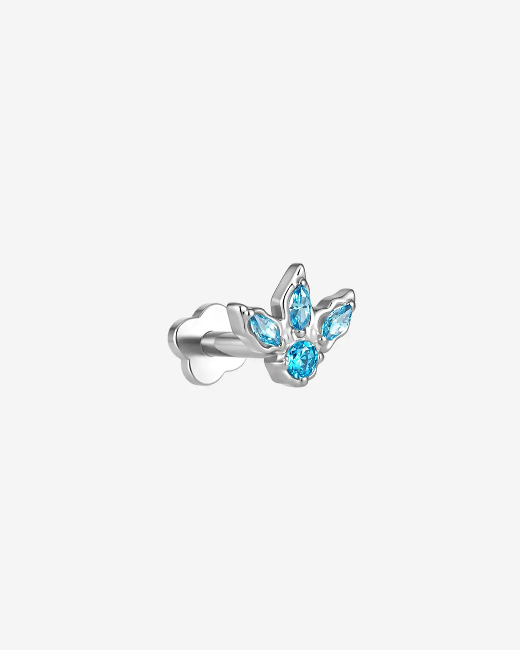 Bird Track Marquise Cluster Flatback Stud