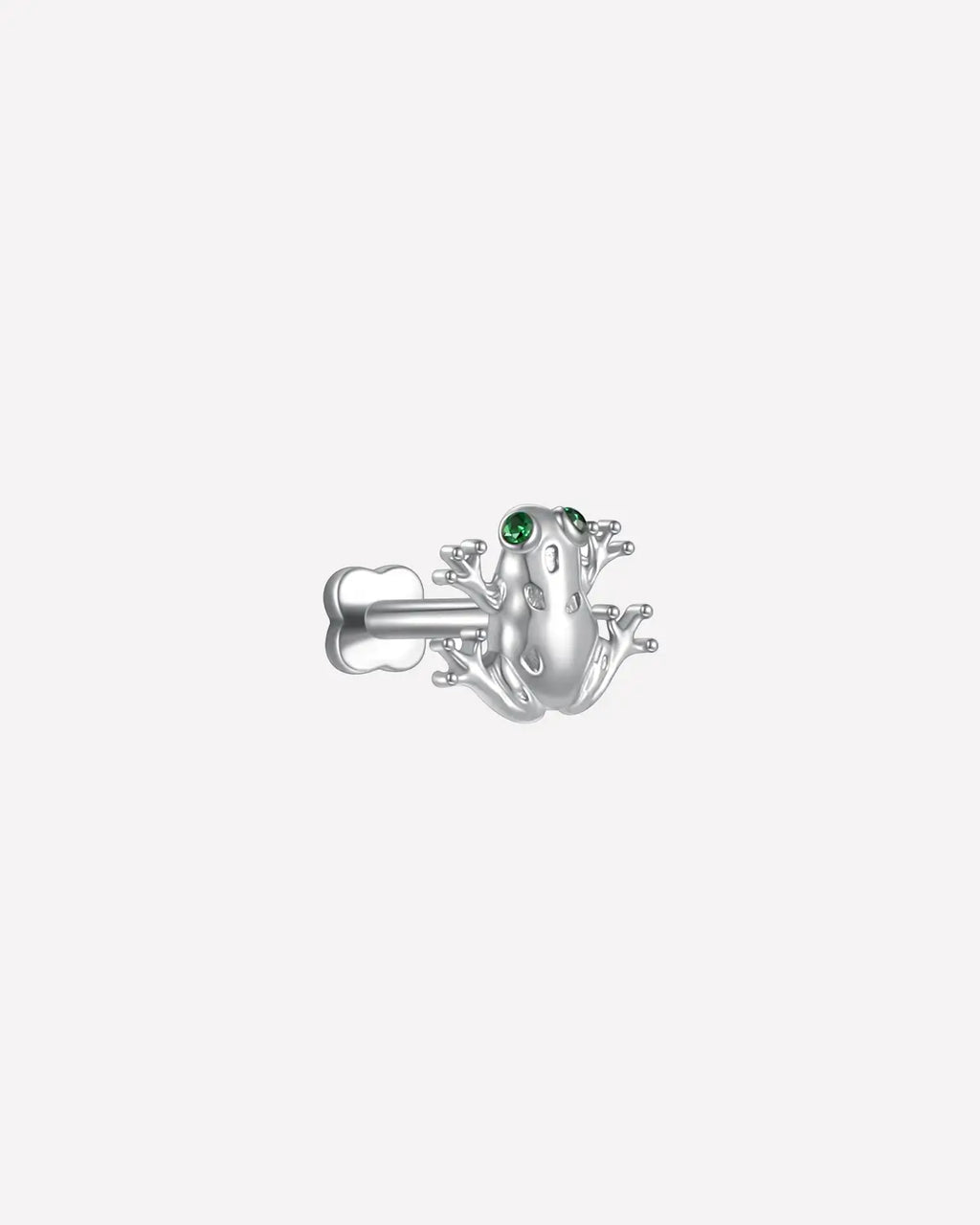 Verspielter Frosch Flatback Ohrstecker