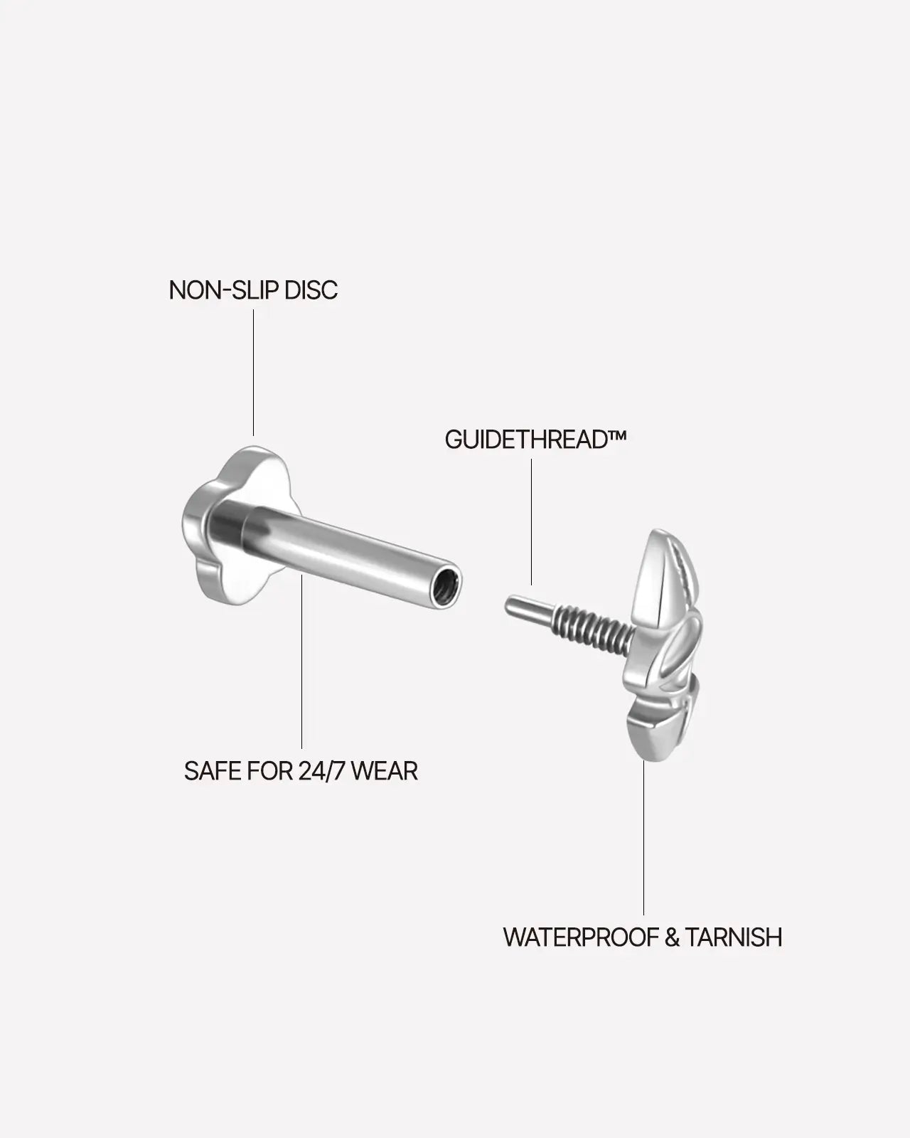 Twin Point Ridge Flatback Stud