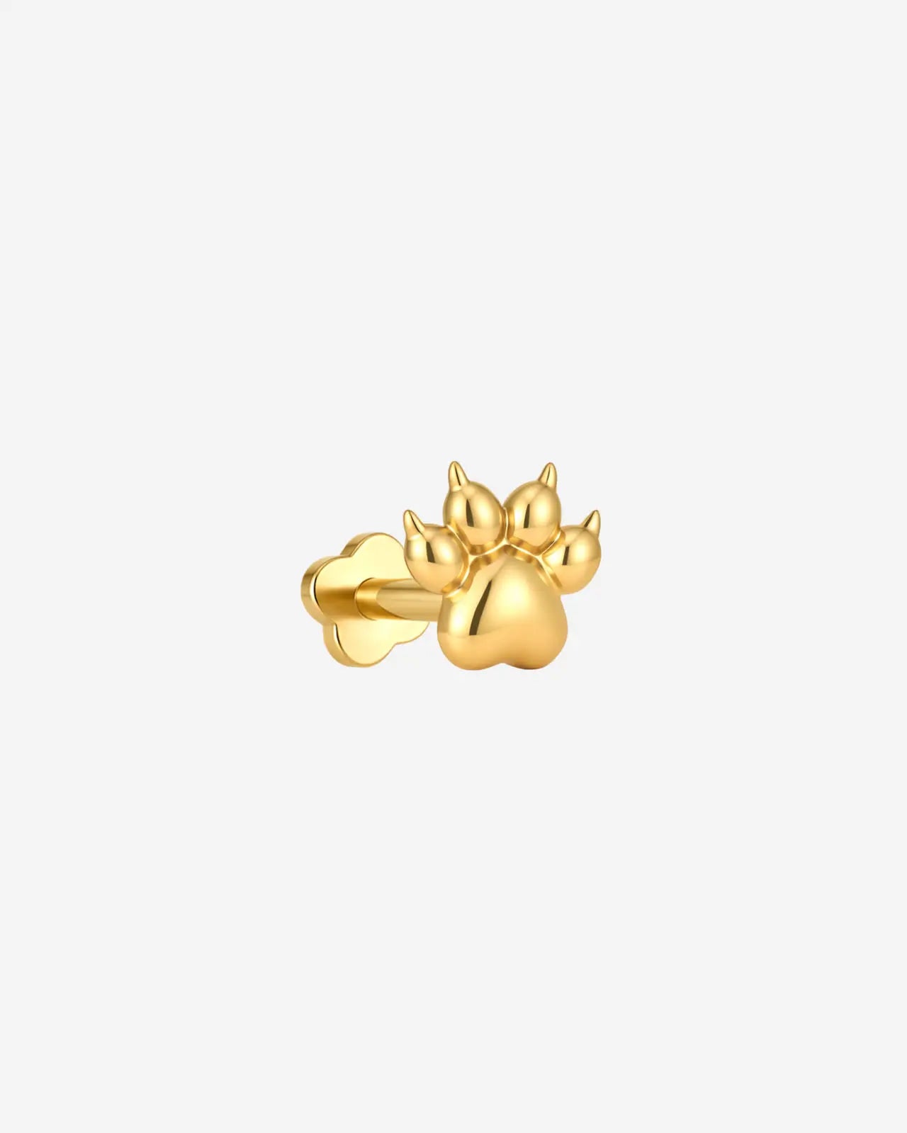 Clawed Paw Flatback Stud