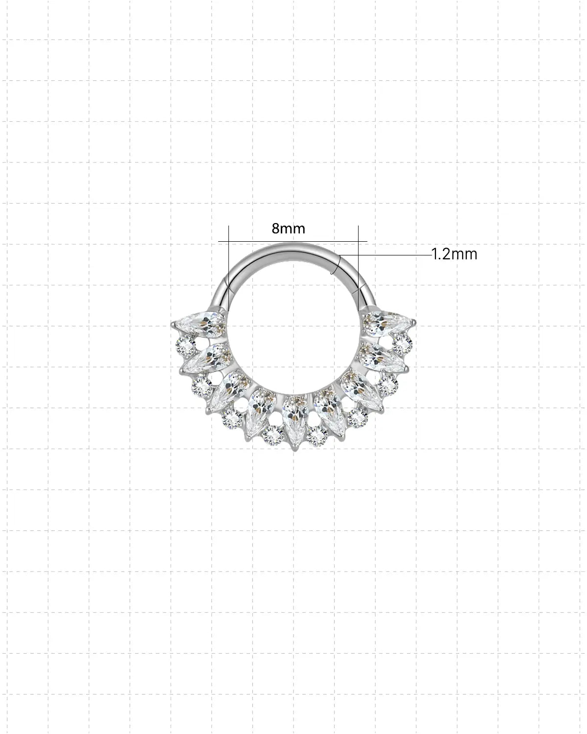 Half Halo Mixed-Cut Clicker