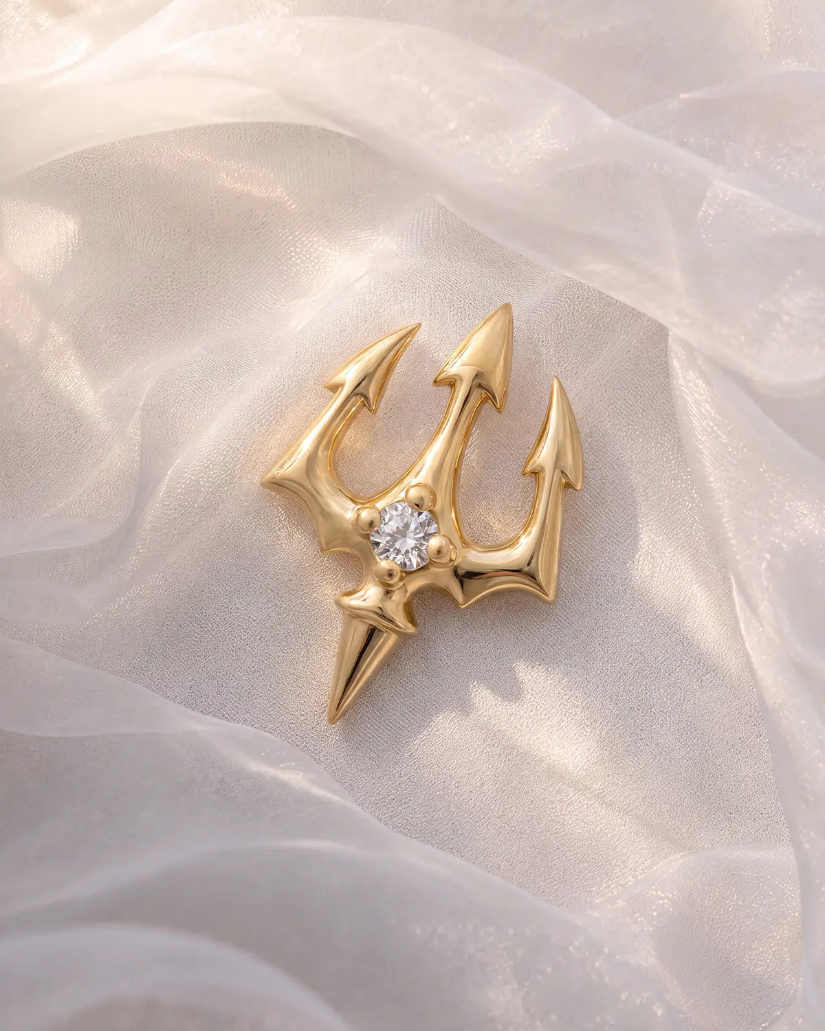 Abyssal Trident Flatback Stud