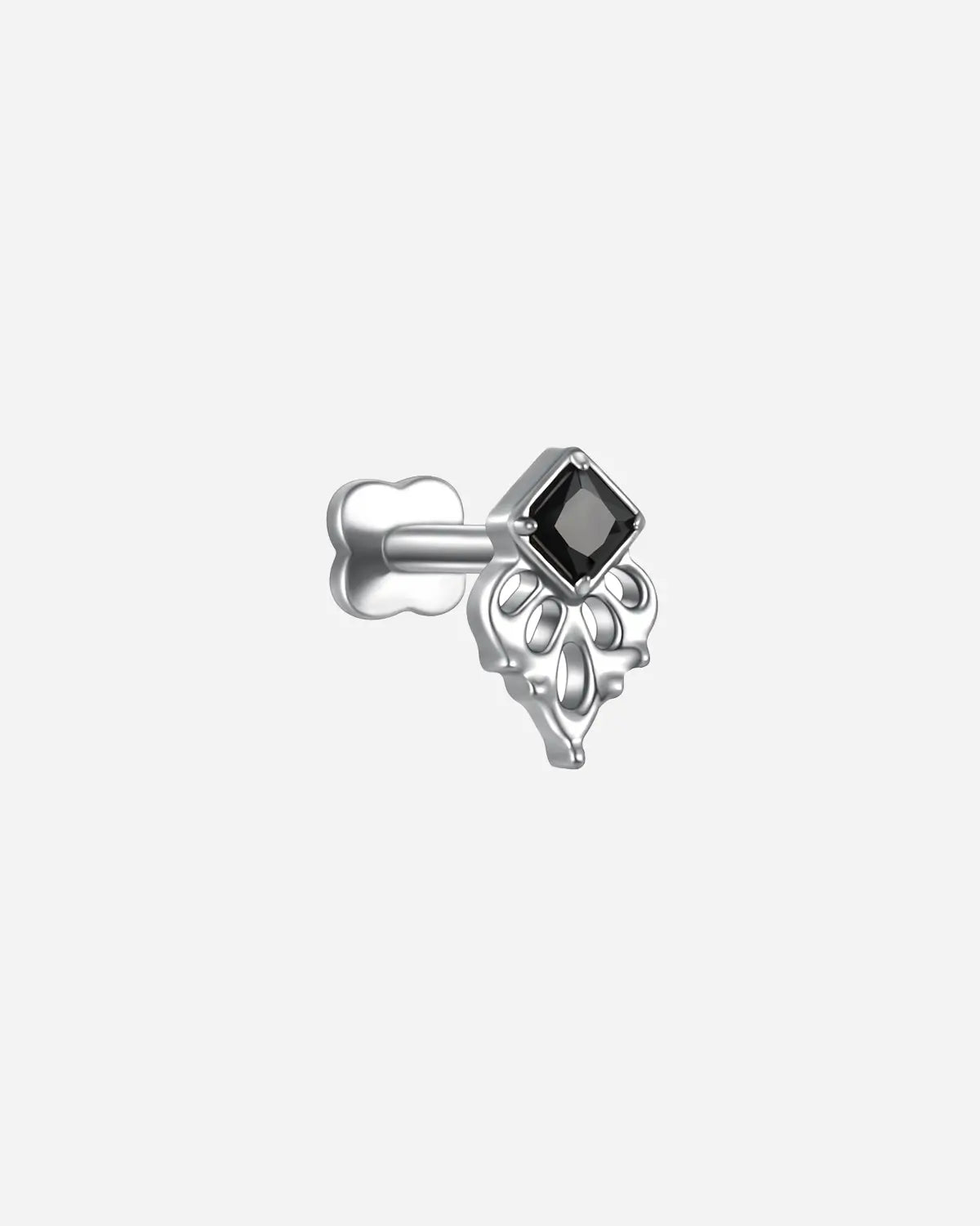 Verzierte Diamantblüten-Flachrückenstecker