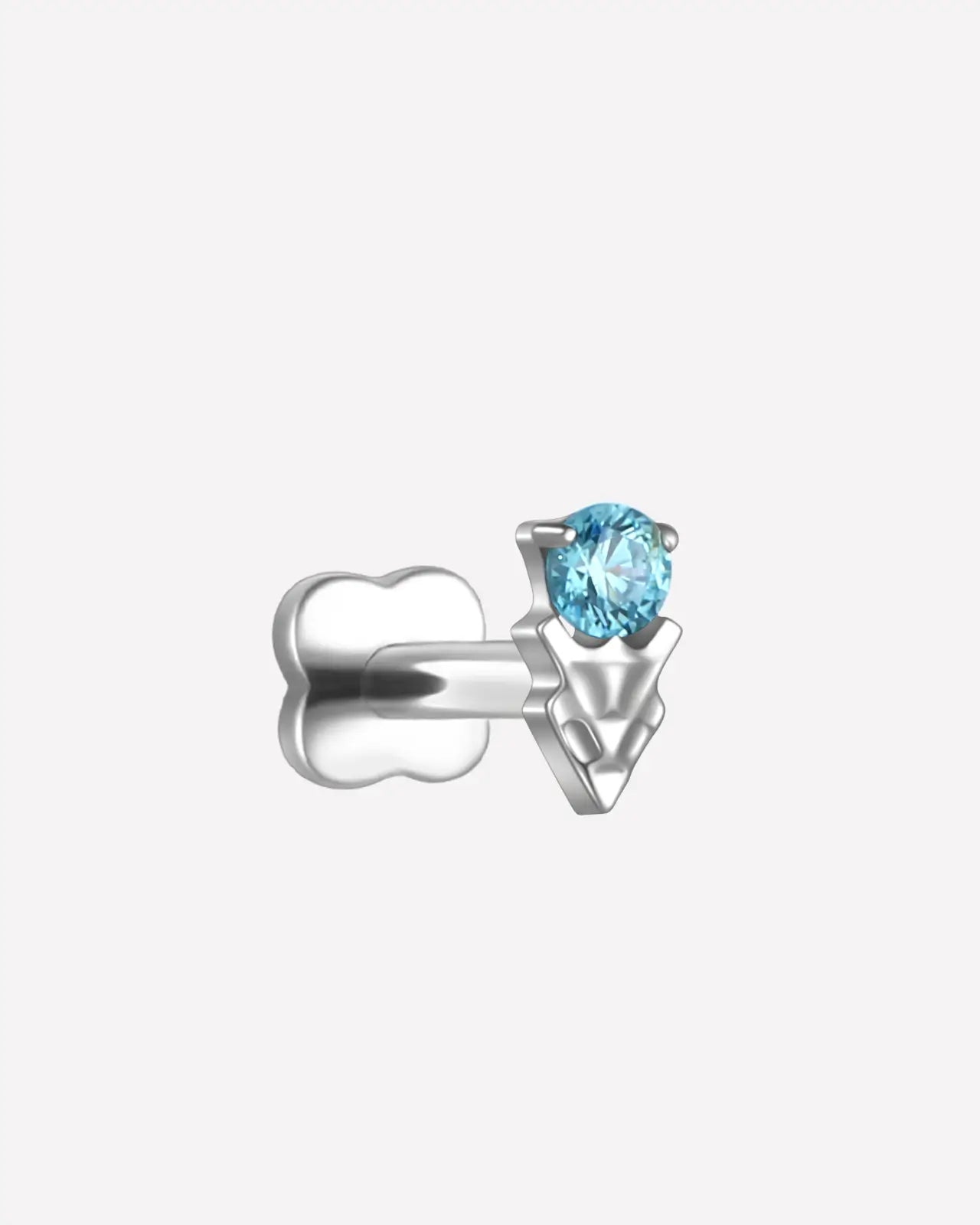 Gemstone Arrowhead Flatback Stud