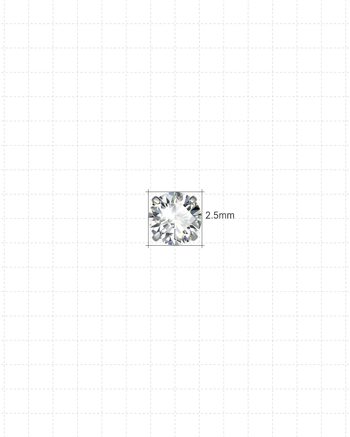 Brilliant Moissanite Solitaire Flatback Stud