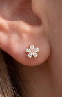 Pear Petal Blossom Flatback Stud