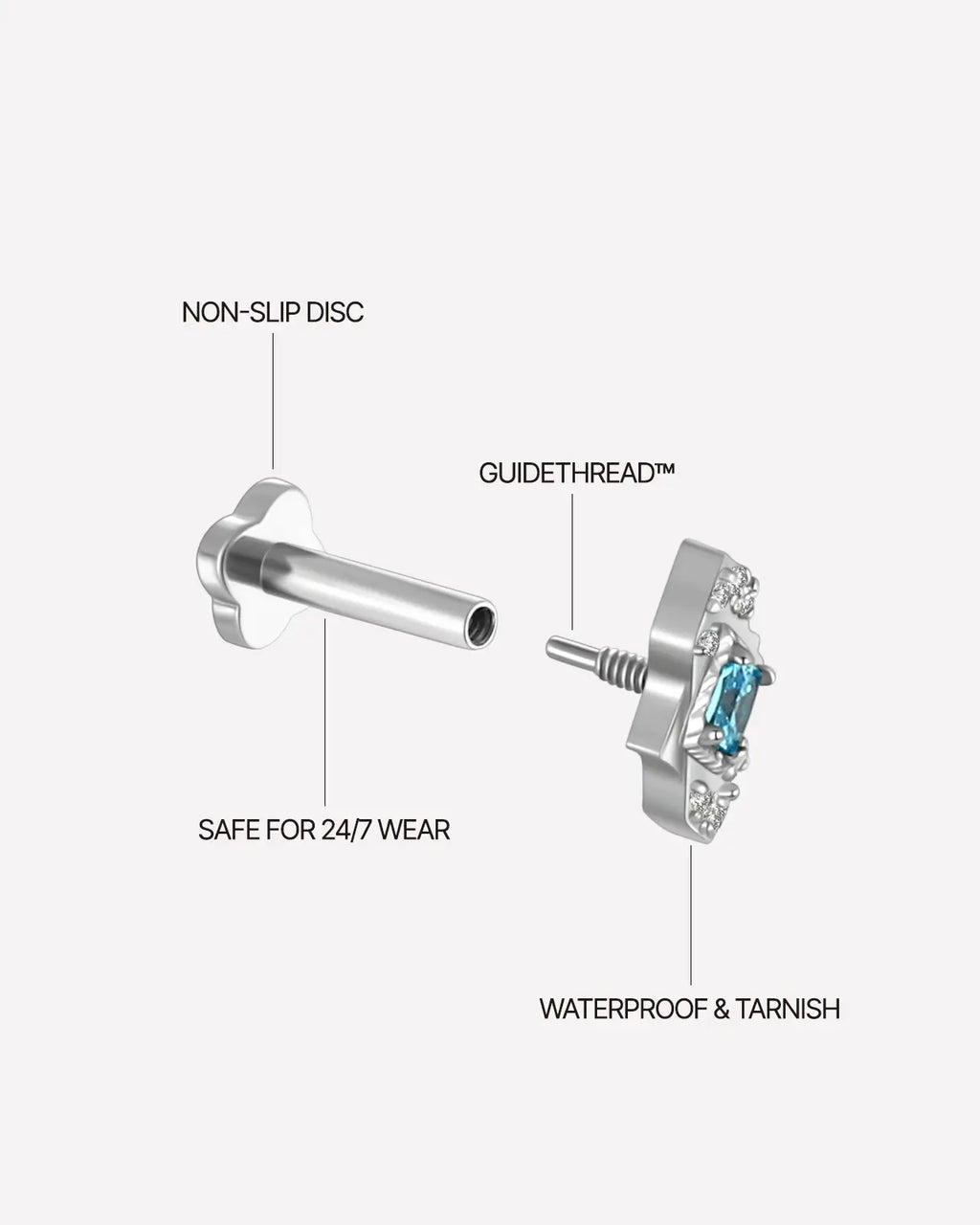 Schräges quadratisches Cluster-Flatback-Stecker