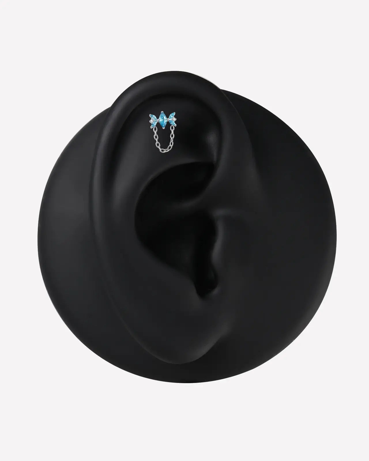 Winged Marquise Chain Flatback Stud