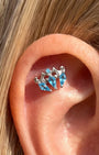 Ocean Crown Flatback Stud