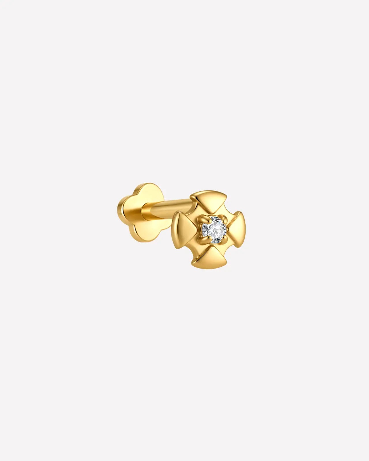 Heraldic Cross Flatback Stud