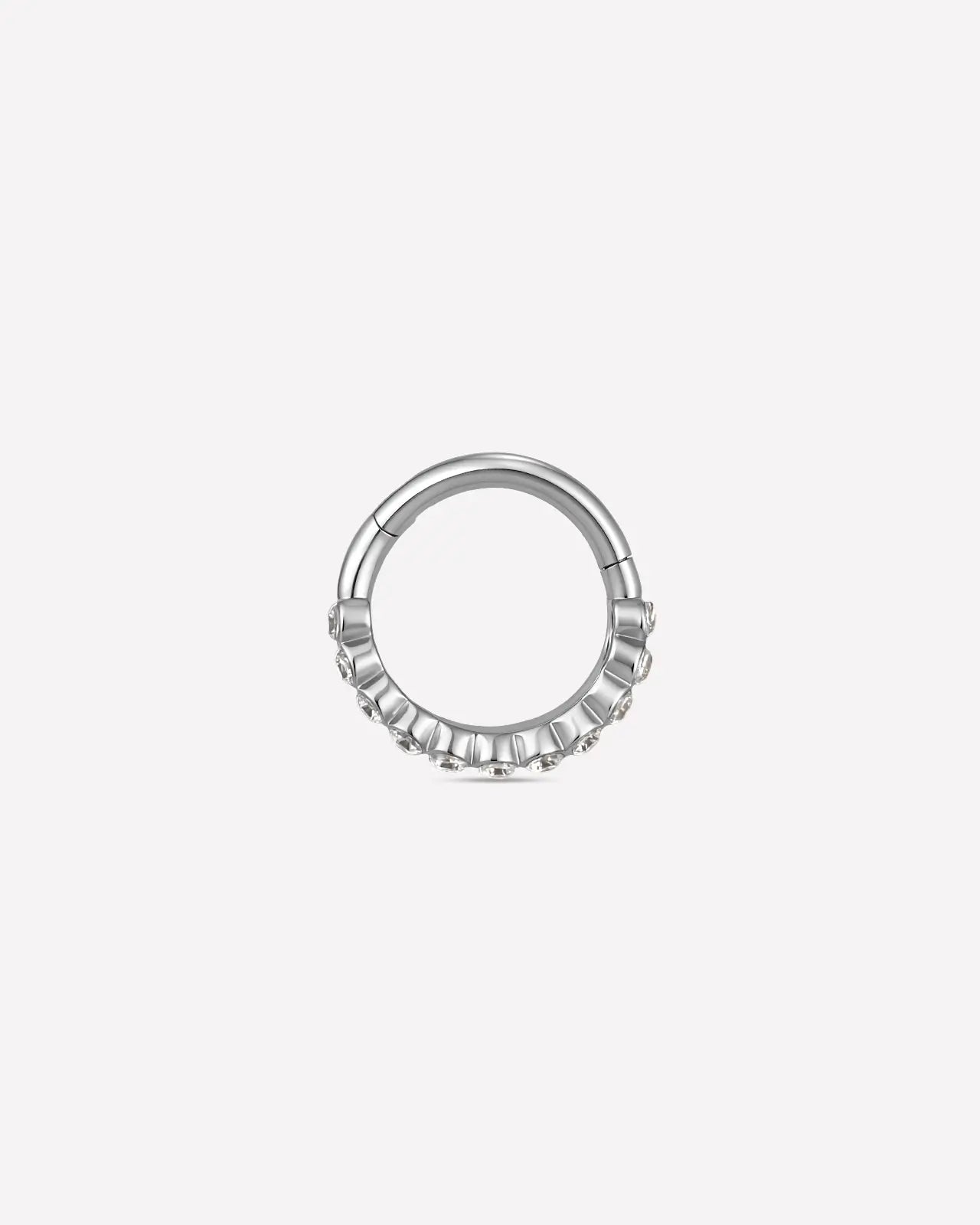 Pavé Double Band Huggie Clicker