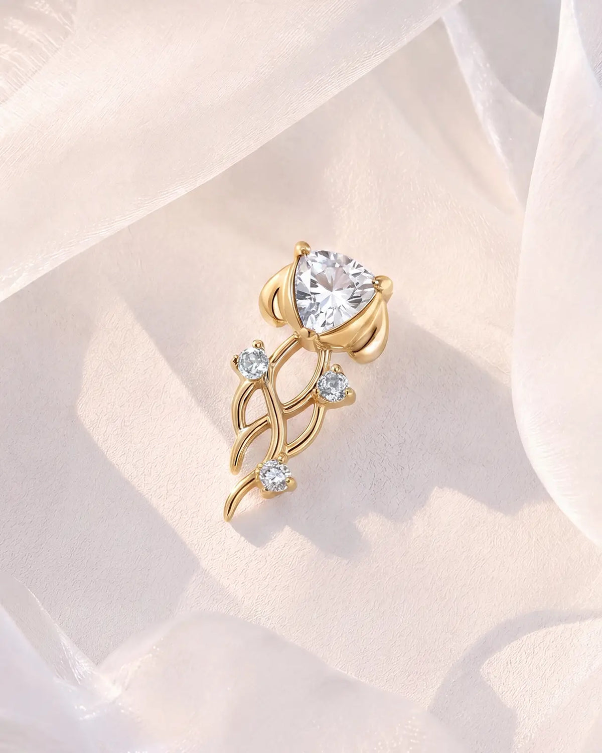 Moonlit Jellyfish Flatback Stud