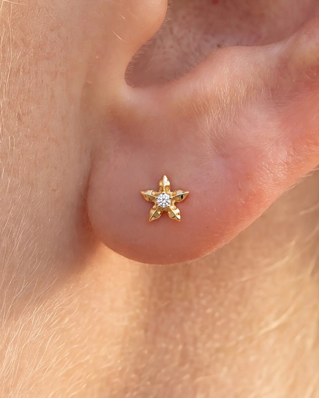 Starflower Flatback Stud