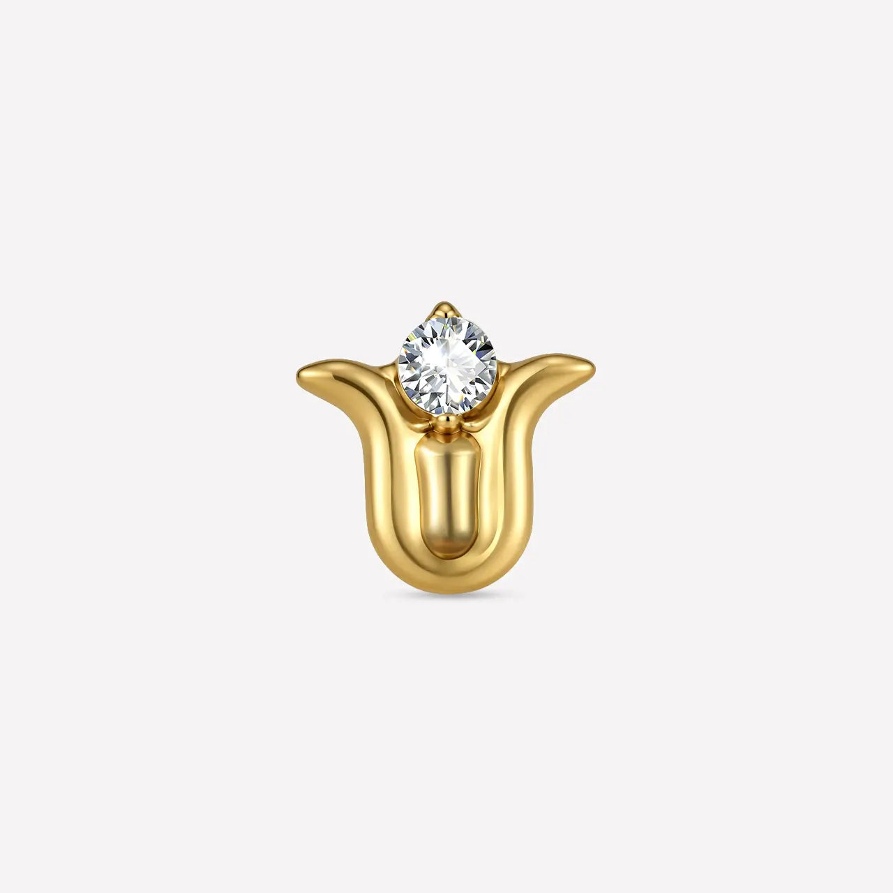 Lotus Bloom Flatback Stud