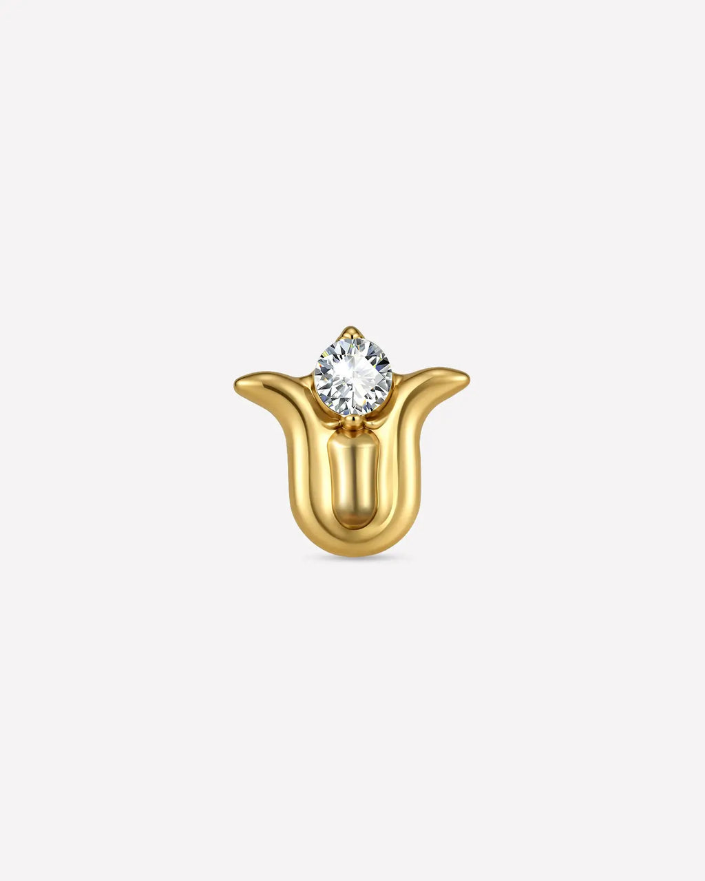 Lotus Bloom Flatback Stud